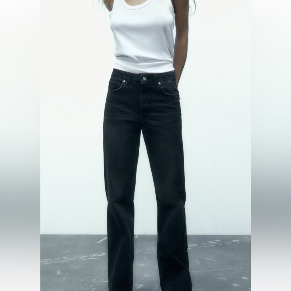 Zara black jeans, size 6. Never worn